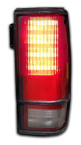 LED panel ON behind a stock lens. (Housing and Lens not included)