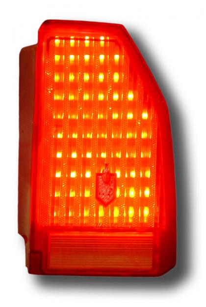 LED panel on behind stock lens. Housing and lens not included.