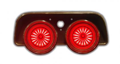 LED panels on behind stock lens. Housing and lens not included.